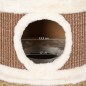 vidaXL Barril rascador para gatos hierba marina 60 cm