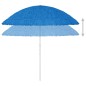 vidaXL Sombrilla de playa Hawaii azul 300 cm vidaXL Sombrilla de playa Hawaii azul 300 cm