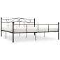 vidaXL Estructura de cama de metal negro 200x200 cm vidaXL Estructura de cama de metal negro 200x200 cm