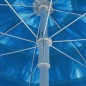 vidaXL Sombrilla de playa Hawaii azul 300 cm vidaXL Sombrilla de playa Hawaii azul 300 cm