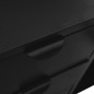 vidaXL Aparador de acero y vidrio negro 105x35x70 cm vidaXL Aparador de acero y vidrio negro 105x35x70 cm