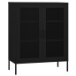 vidaXL Armario de almacenamiento acero negro 80x35x101,5 cm vidaXL Armario de almacenamiento acero negro 80x35x101,5 cm