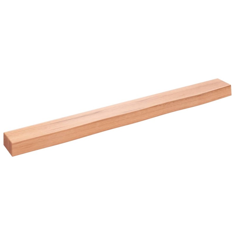 vidaXL Estante de pared madera roble tratada marrón claro 100x10x6 cm vidaXL Estante de pared madera roble tratada marrón claro 100x10x6 cm
