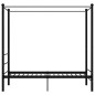 vidaXL Estructura de cama con dosel metal negro 90x200 cm vidaXL Estructura de cama con dosel metal negro 90x200 cm