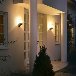 Aplique de exterior con sensor, Steinel L585, negro
