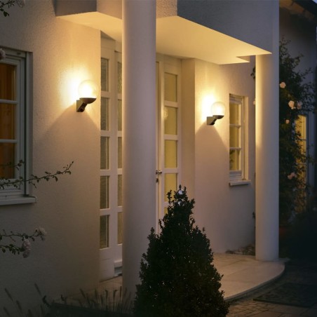 Aplique de exterior con sensor, Steinel L585, negro