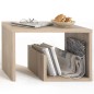 FMD Mesa de centro 2 en 1 color roble 59x36x38 cm FMD Mesa de centro 2 en 1 color roble 59x36x38 cm