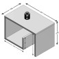FMD Mesa de centro 2 en 1 color roble 59x36x38 cm FMD Mesa de centro 2 en 1 color roble 59x36x38 cm