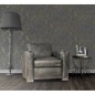 DUTCH WALLCOVERINGS Papel  de pared mármol negro y dorado