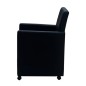 vidaXL Sillas de comedor 2 unidades cuero sintético negro vidaXL Sillas de comedor 2 unidades cuero sintético negro