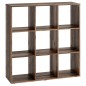 FMD Estantería con 9 compartimentos color madera envejecida FMD Estantería con 9 compartimentos color madera envejecida