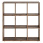 FMD Estantería con 9 compartimentos color madera envejecida FMD Estantería con 9 compartimentos color madera envejecida