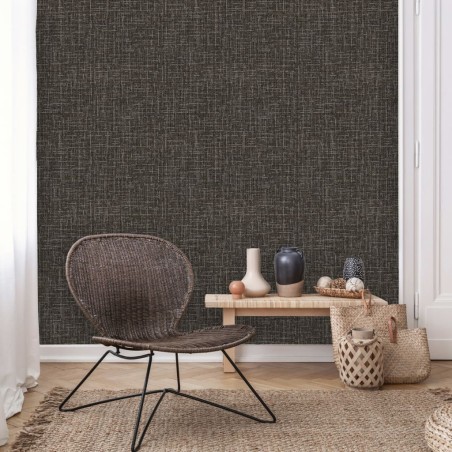 DUTCH WALLCOVERINGS Papel pintado hilo negro