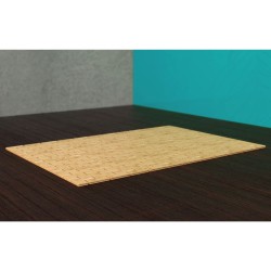 EISL Alfombra de baño de bambú 50x70 cm