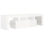 vidaXL Mueble de TV con luces LED blanco brillante 140x36,5x40 cm