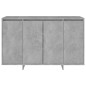 vidaXL Aparador de madera contrachapada gris hormigón 120x41x75 cm vidaXL Aparador de madera contrachapada gris hormigón 120x41x75 cm