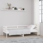 vidaXL Sofá cama madera maciza de pino blanco 90x190 cm vidaXL Sofá cama madera maciza de pino blanco 90x190 cm