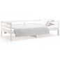 vidaXL Sofá cama madera maciza de pino blanco 90x190 cm vidaXL Sofá cama madera maciza de pino blanco 90x190 cm