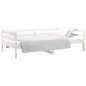 vidaXL Sofá cama madera maciza de pino blanco 90x190 cm vidaXL Sofá cama madera maciza de pino blanco 90x190 cm
