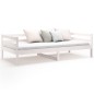 vidaXL Sofá cama madera maciza de pino blanco 90x190 cm vidaXL Sofá cama madera maciza de pino blanco 90x190 cm