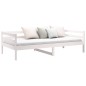 vidaXL Sofá cama madera maciza de pino blanco 90x190 cm vidaXL Sofá cama madera maciza de pino blanco 90x190 cm