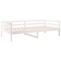 vidaXL Sofá cama madera maciza de pino blanco 90x190 cm vidaXL Sofá cama madera maciza de pino blanco 90x190 cm