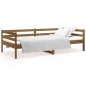 vidaXL Sofá cama de madera maciza de pino marrón miel 80x200 cm vidaXL Sofá cama de madera maciza de pino marrón miel 80x200 cm
