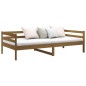 vidaXL Sofá cama de madera maciza de pino marrón miel 80x200 cm vidaXL Sofá cama de madera maciza de pino marrón miel 80x200 cm