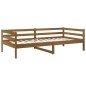 vidaXL Sofá cama de madera maciza de pino marrón miel 80x200 cm vidaXL Sofá cama de madera maciza de pino marrón miel 80x200 cm