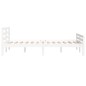 vidaXL Estructura de cama madera maciza blanco 120x200 cm vidaXL Estructura de cama madera maciza blanco 120x200 cm