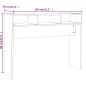 vidaXL Mesa consola madera contrachapada gris Sonoma 105x30x80 cm vidaXL Mesa consola madera contrachapada gris Sonoma 105x30x80 cm