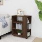 vidaXL Armario con ruedas madera contrachapada roble marrón 60x35x75cm vidaXL Armario con ruedas madera contrachapada roble marrón 60x35x75cm