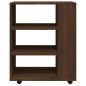 vidaXL Armario con ruedas madera contrachapada roble marrón 60x35x75cm vidaXL Armario con ruedas madera contrachapada roble marrón 60x35x75cm