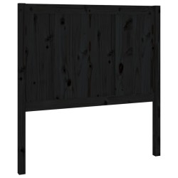 vidaXL Cabecero de cama madera maciza de pino negro 80,5x4x100 cm