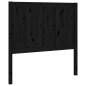 vidaXL Cabecero de cama madera maciza de pino negro 80,5x4x100 cm vidaXL Cabecero de cama madera maciza de pino negro 80,5x4x100 cm