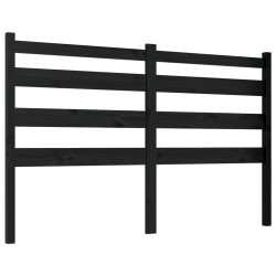 vidaXL Cabecero de cama madera maciza de pino negro 156x4x100 cm
