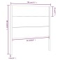 vidaXL Cabecero madera maciza de pino gris 106x4x100 cm vidaXL Cabecero madera maciza de pino gris 106x4x100 cm