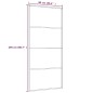 vidaXL Puerta corredera aluminio y vidrio ESG negra 90x205 cm vidaXL Puerta corredera aluminio y vidrio ESG negra 90x205 cm