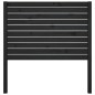 vidaXL Cabecero de cama madera maciza de pino negro 81x4x100 cm vidaXL Cabecero de cama madera maciza de pino negro 81x4x100 cm