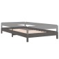 vidaXL Cama apilable de madera pino maciza gris 100x200 cm vidaXL Cama apilable de madera pino maciza gris 100x200 cm