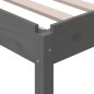 vidaXL Cama apilable de madera pino maciza gris 100x200 cm vidaXL Cama apilable de madera pino maciza gris 100x200 cm