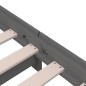 vidaXL Cama apilable de madera pino maciza gris 100x200 cm vidaXL Cama apilable de madera pino maciza gris 100x200 cm