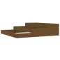 vidaXL Jardinera madera maciza de pino marrón miel 107x107x27 cm vidaXL Jardinera madera maciza de pino marrón miel 107x107x27 cm