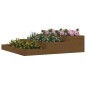 vidaXL Jardinera madera maciza de pino marrón miel 107x107x27 cm vidaXL Jardinera madera maciza de pino marrón miel 107x107x27 cm