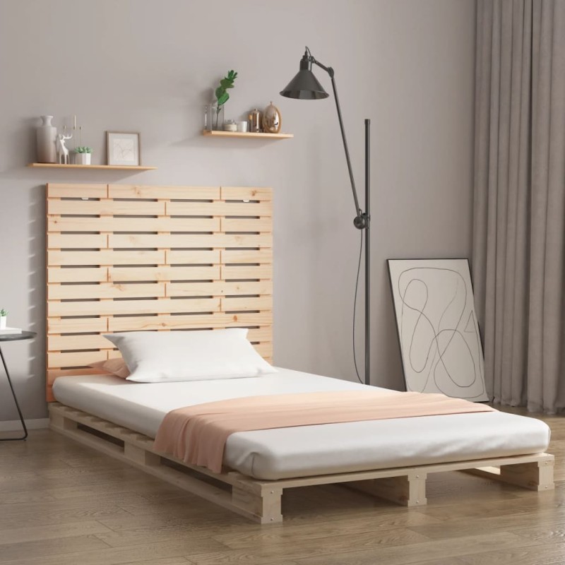 vidaXL Cabecero de cama de pared madera maciza de pino 106x3x91,5 cm vidaXL Cabecero de cama de pared madera maciza de pino 106x3x91,5 cm