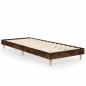 vidaXL Estructura de cama madera contrachapada roble humo 75x190 cm