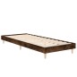 vidaXL Estructura de cama madera contrachapada roble humo 75x190 cm
