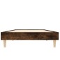 vidaXL Estructura de cama madera contrachapada roble humo 75x190 cm