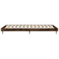 vidaXL Estructura de cama madera contrachapada roble humo 75x190 cm
