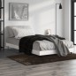 vidaXL Estructura de cama madera contrachapada blanco brillo 100x200cm vidaXL Estructura de cama madera contrachapada blanco brillo 100x200cm